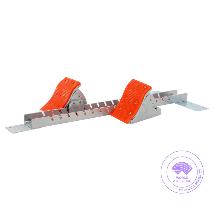 World stadium stating blocks World Athletic certified