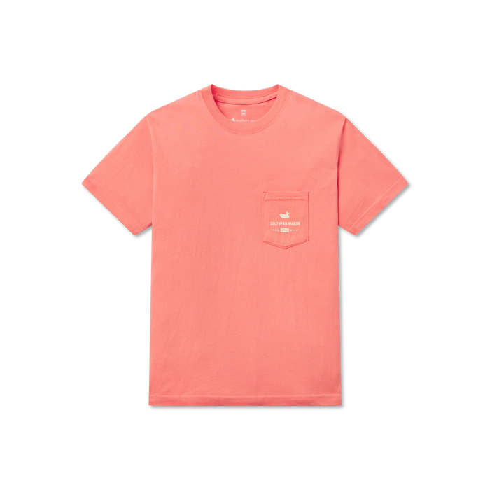 Coral | Youth Retro Riptide Tee | Front